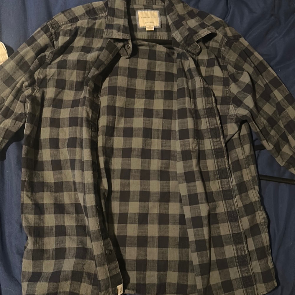 Green plaid American Eagle Long sleeve
